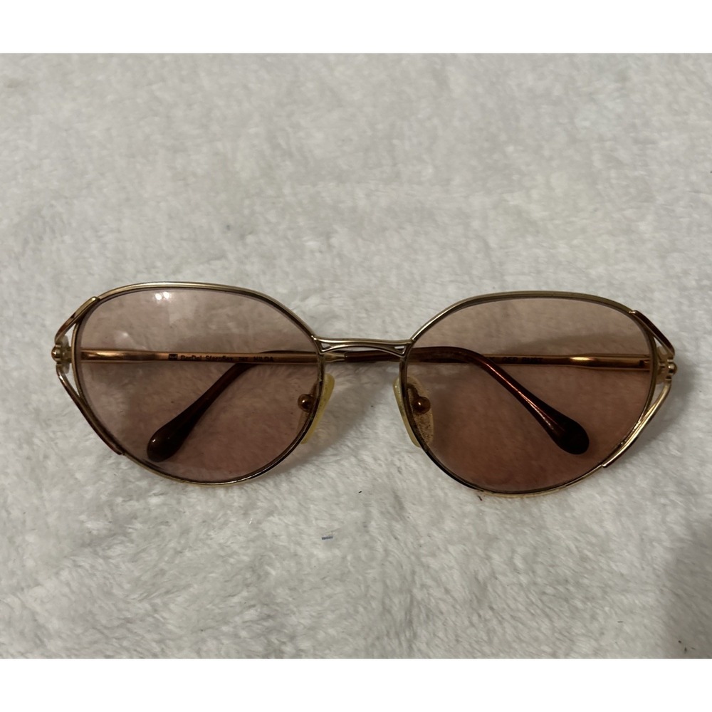 Vintage Berdel Steroflex Hilda Sunglasses Italy Gold Oversized Womens 130